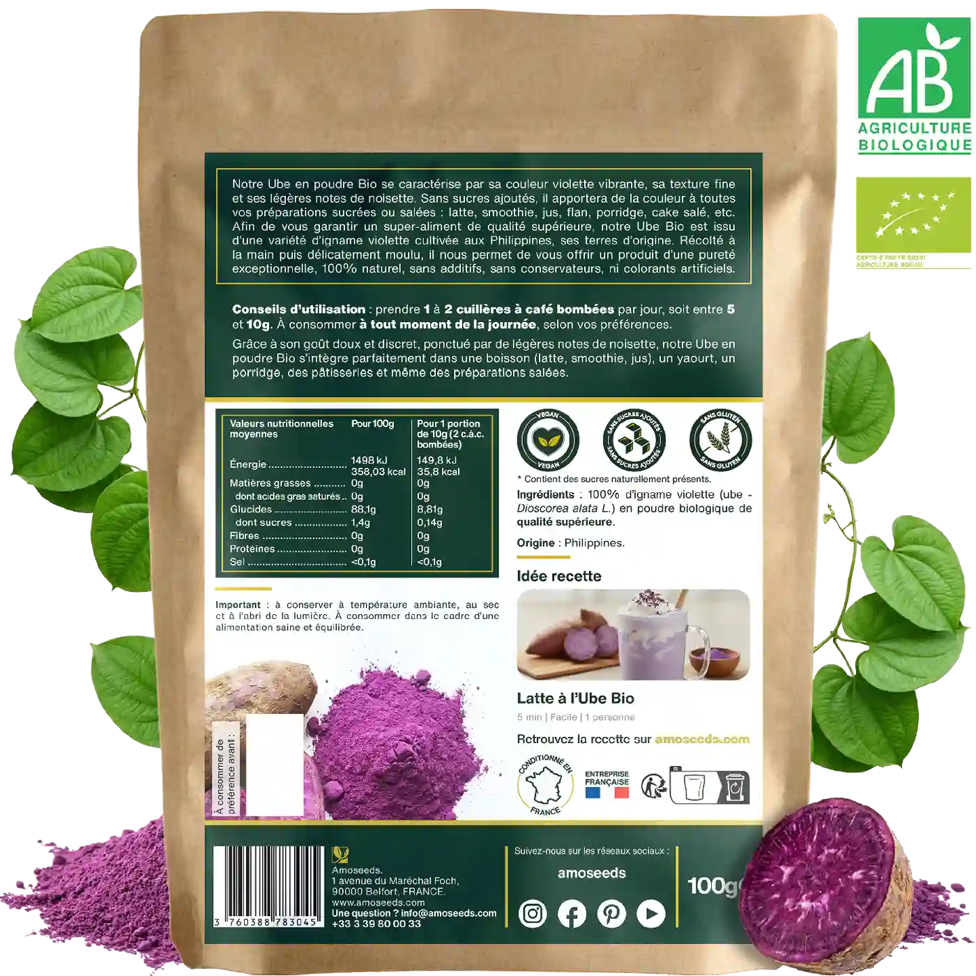 amoseeds-ube-en-poudre-bio-100g-violette-latte image 6