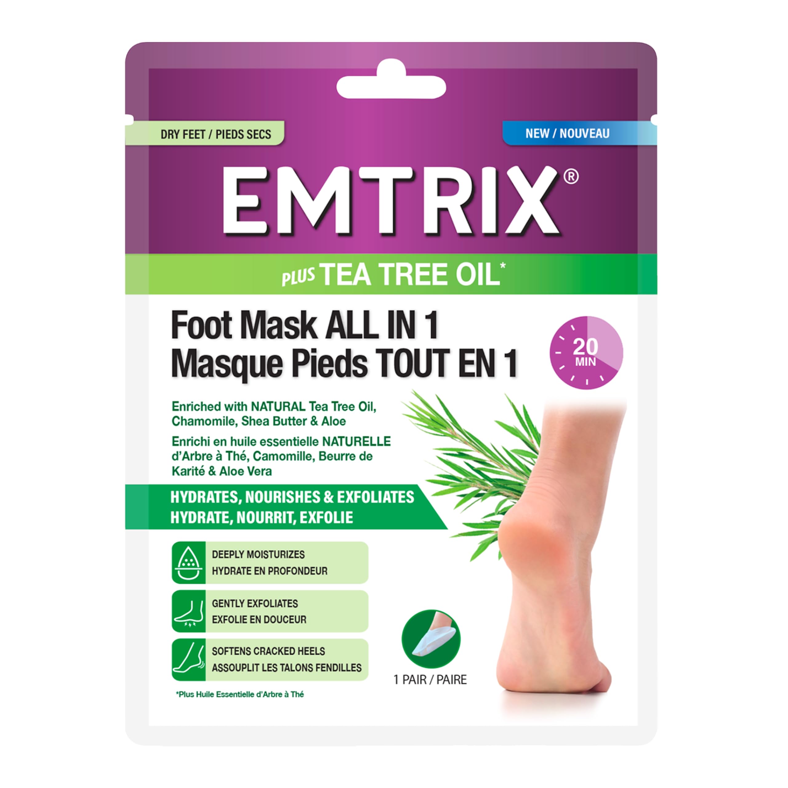 emtrix-pied-masque-pieds-secs-talons-fendill-s-1-paire-karit image 1