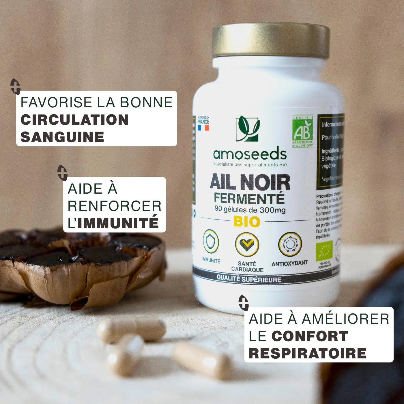 amoseeds-g-lules-bio-ail-noir-ferment-90-g-lules-coeur image 2