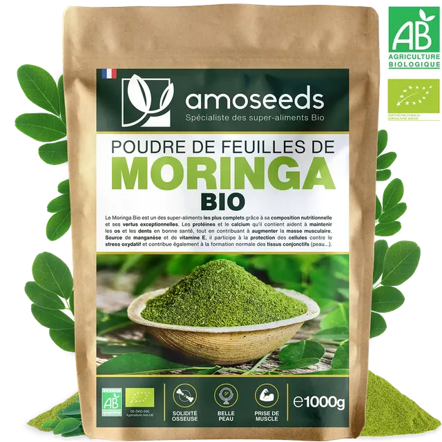 amoseeds-super-aliments-bio-moringa-en-poudre-bio-1-kg-antioxydant image 1
