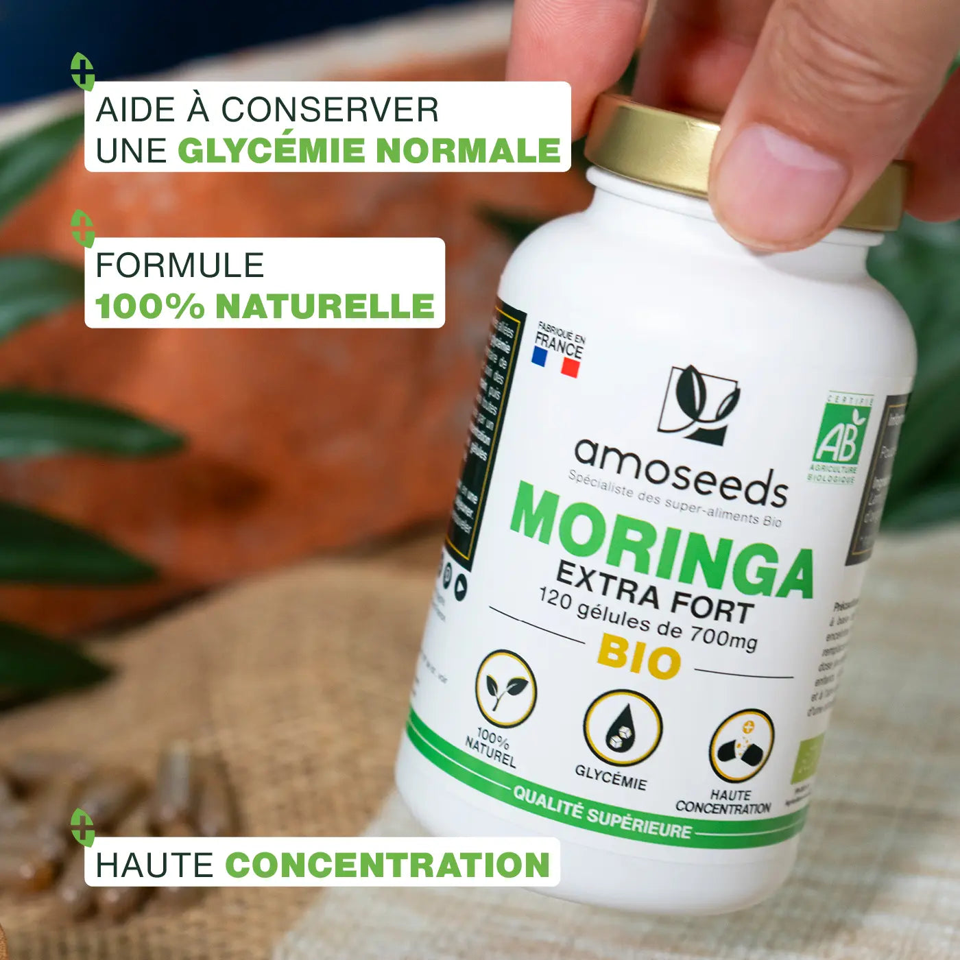 amoseeds-moringa-bio-extra-fort-120-g-lules-glyc-mie image 2