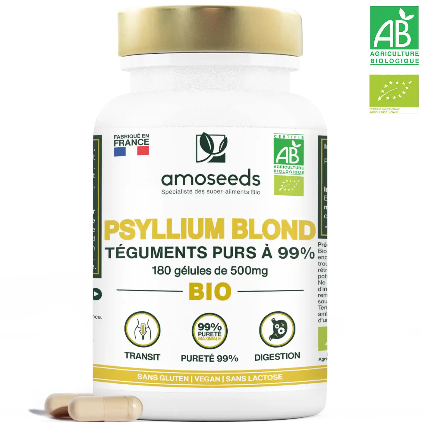 amoseeds-psyllium-blond-bio-g-lules-180-x-500mg-transit image 1