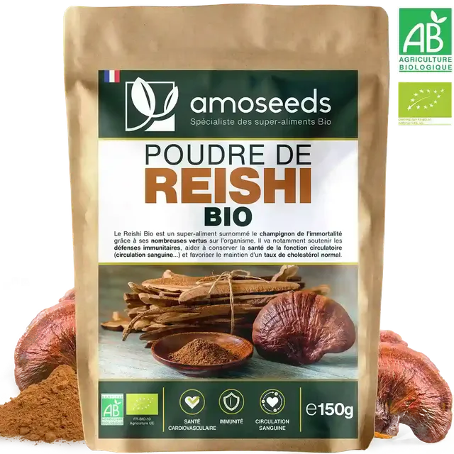 amoseeds-reishi-en-poudre-bio-150g-super-aliment-immunit image 1