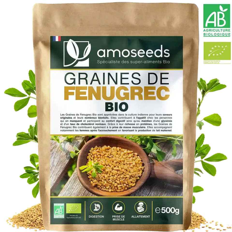 amoseeds-super-aliments-bio-graines-de-fenugrec-bio-500-g-cuisine image 1