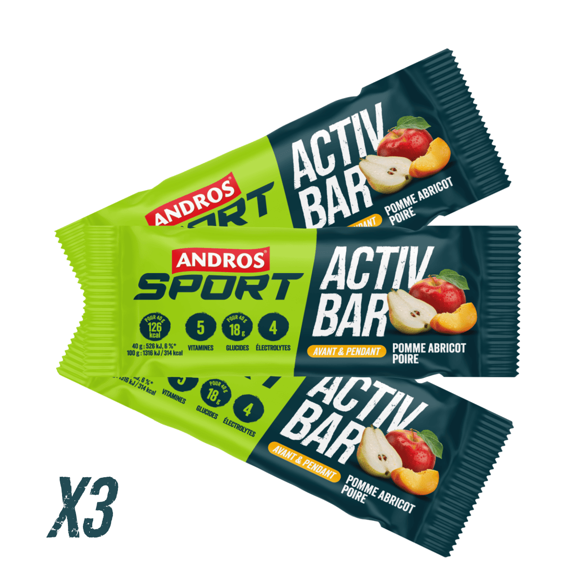 andros-sport-barres-activ-bar-pomme-abricot-poire-3x40g-fruits image 3