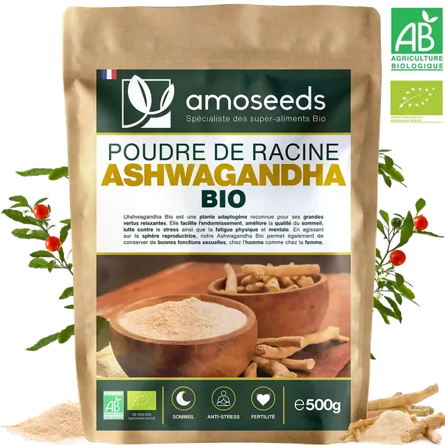 amoseeds-super-aliments-bio-ashwagandha-poudre-bio-500g-stress image 1