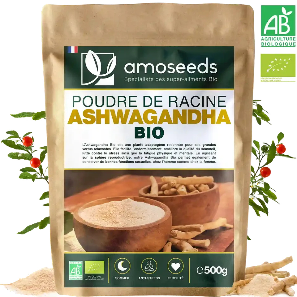 amoseeds-super-aliments-bio-ashwagandha-poudre-bio-500g-stress image 1