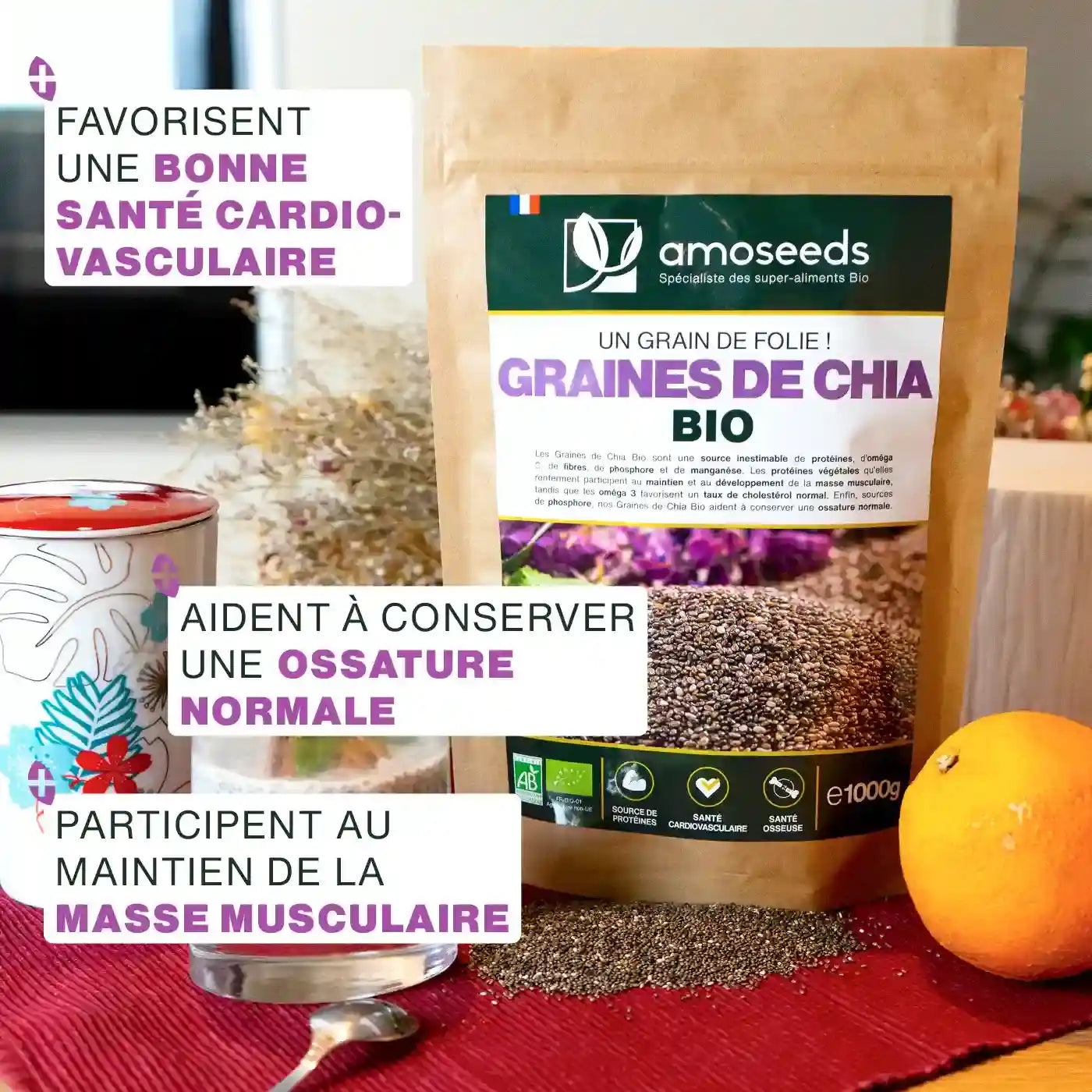 amoseeds-super-aliments-bio-graines-de-chia-bio-1-kg-mexique image 2