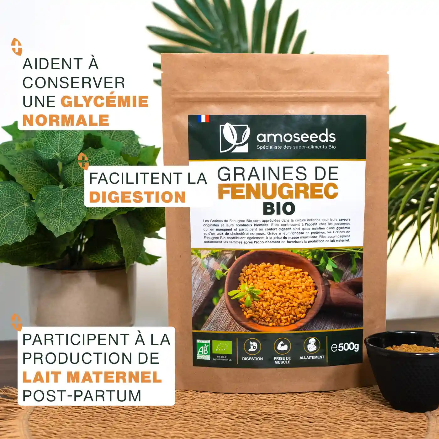amoseeds-super-aliments-bio-graines-de-fenugrec-bio-500-g-cuisine image 2