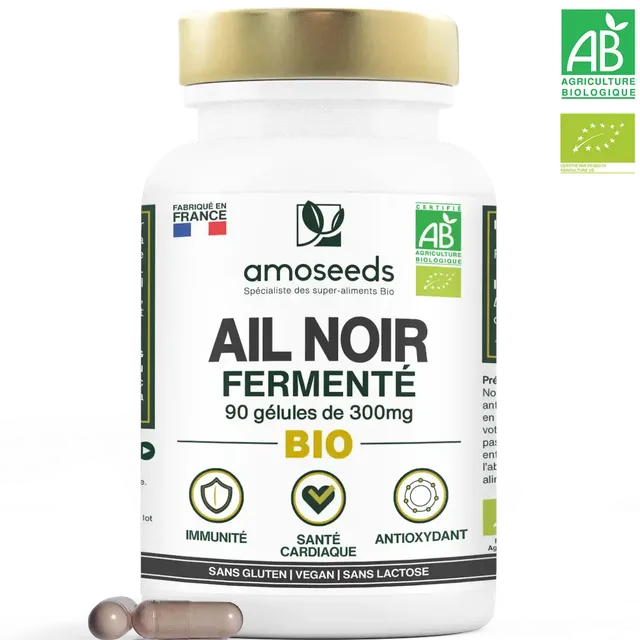 amoseeds-g-lules-bio-ail-noir-ferment-90-g-lules-coeur image 1