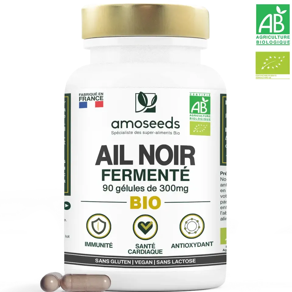 amoseeds-g-lules-bio-ail-noir-ferment-90-g-lules-coeur image 1