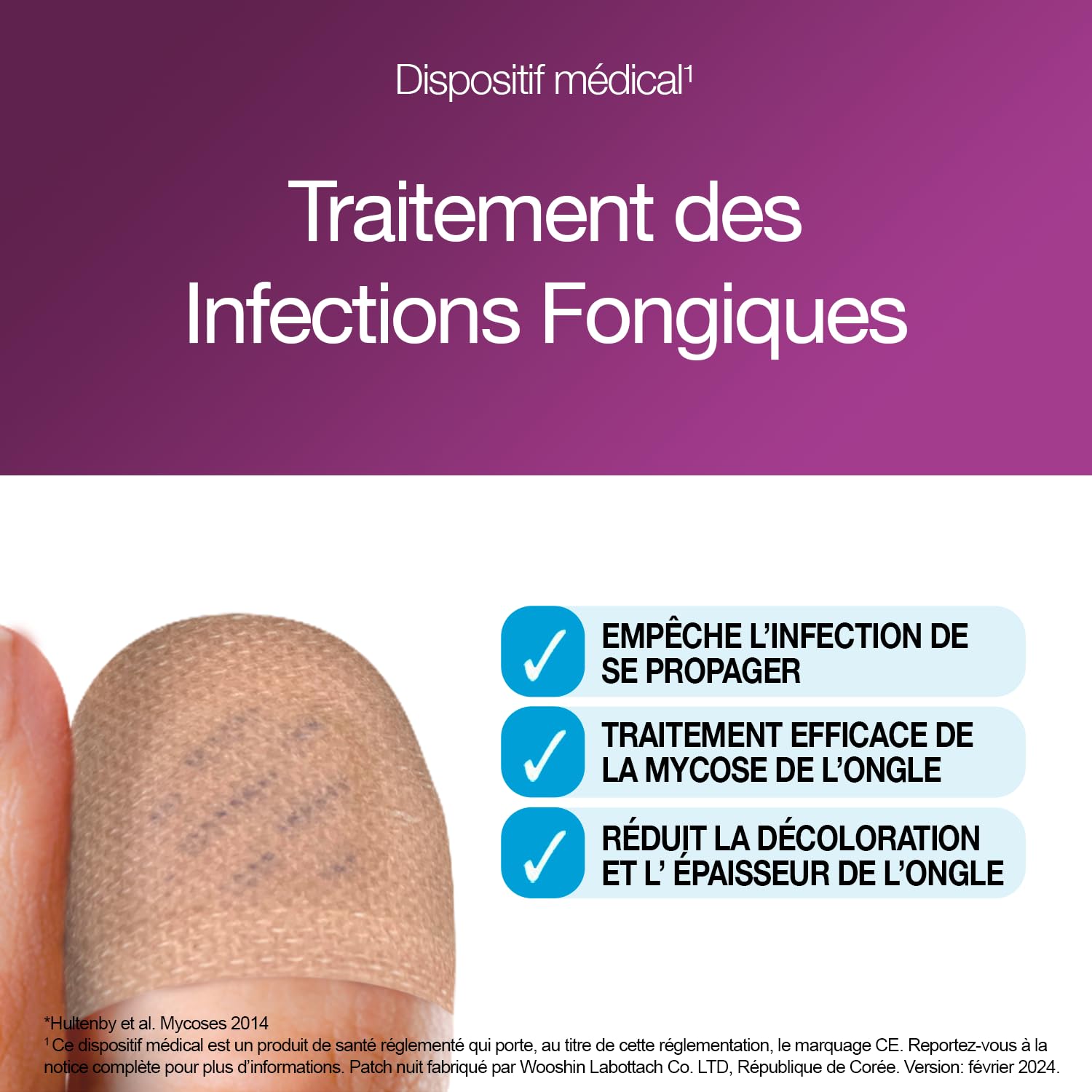 emtrix-ongle-patch-nuit-mycose-pied-14-patchs-ur-e image 2