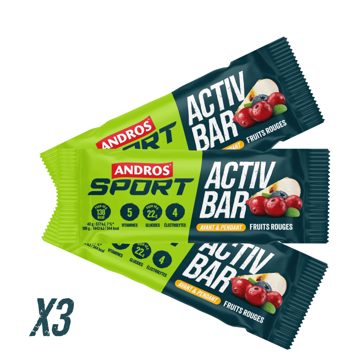 andros-sport-activ-bar-barre-fruits-rouges-40g-x3 image 3
