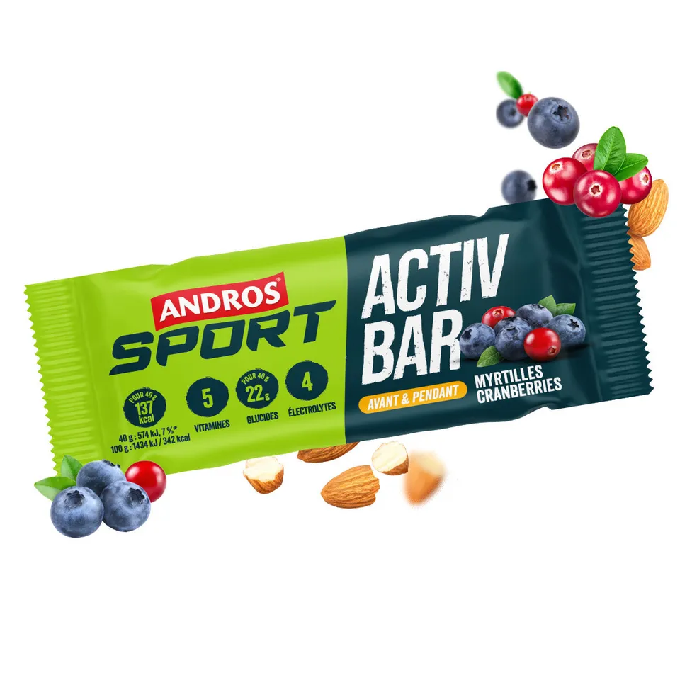 andros-sport-barres-activ-bar-myrtilles-cranberries-barre-3x40g image 1