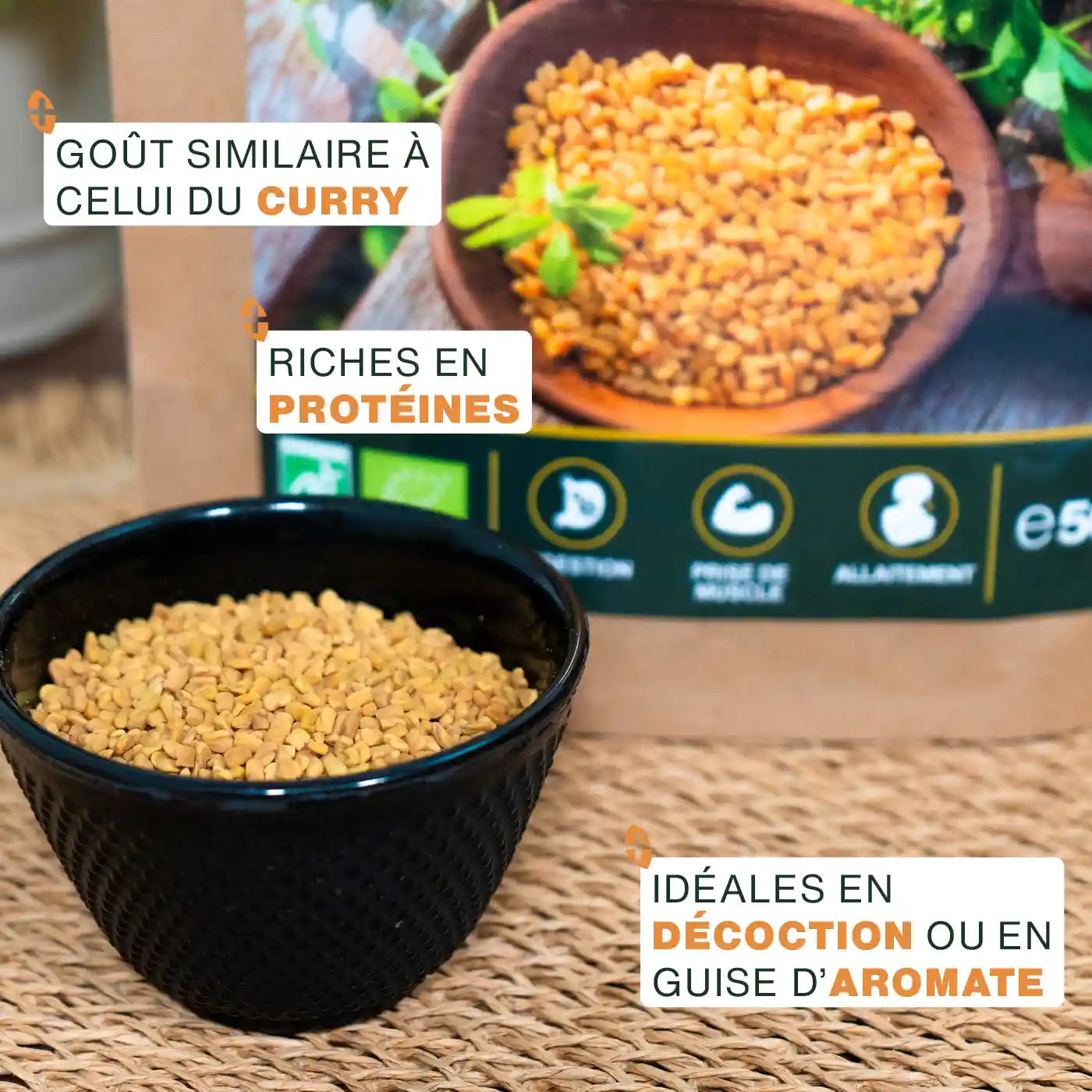 amoseeds-super-aliments-bio-graines-de-fenugrec-bio-500-g-cuisine image 3