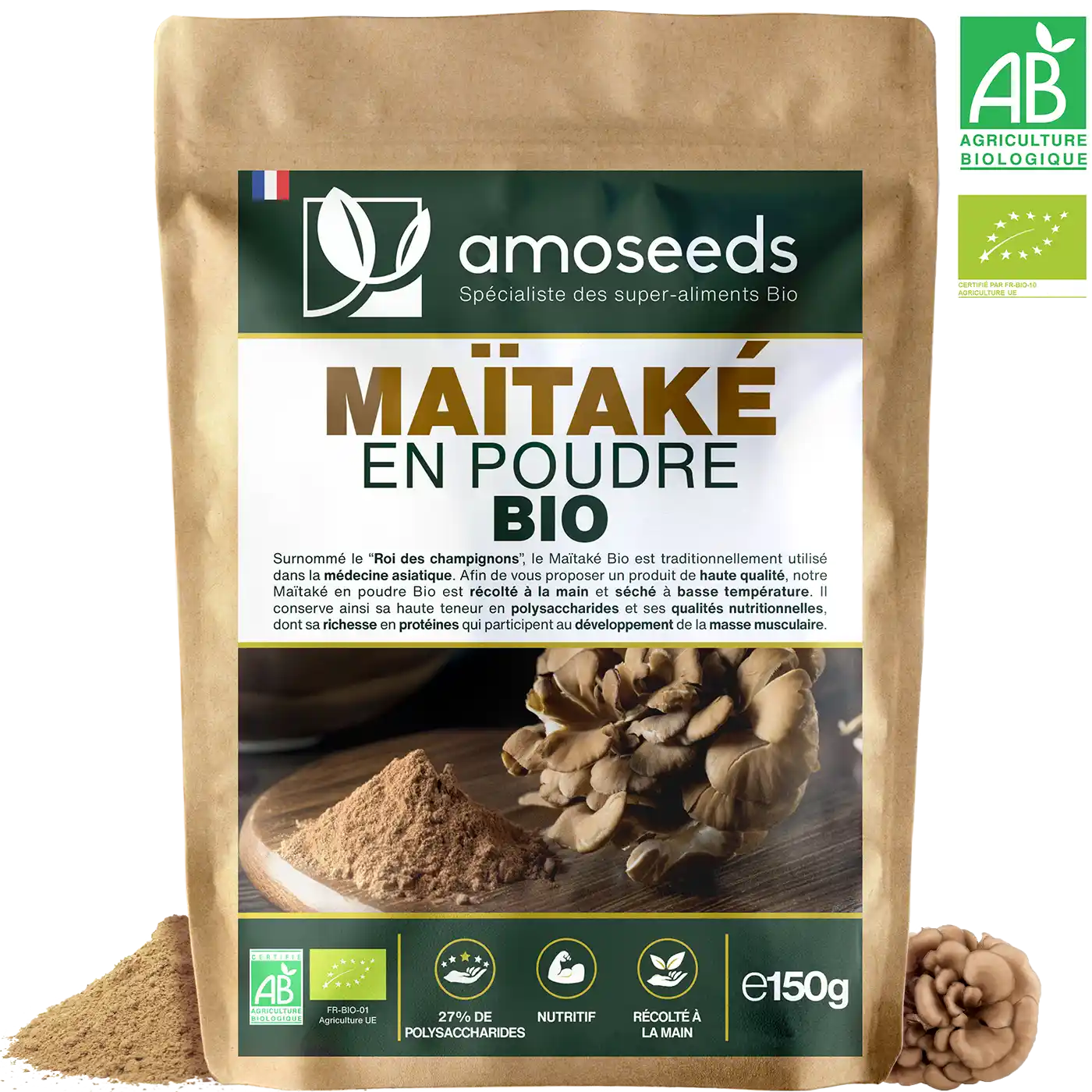 amoseeds-ma-tak-en-poudre-bio-150g-champignon-cuisine image 1