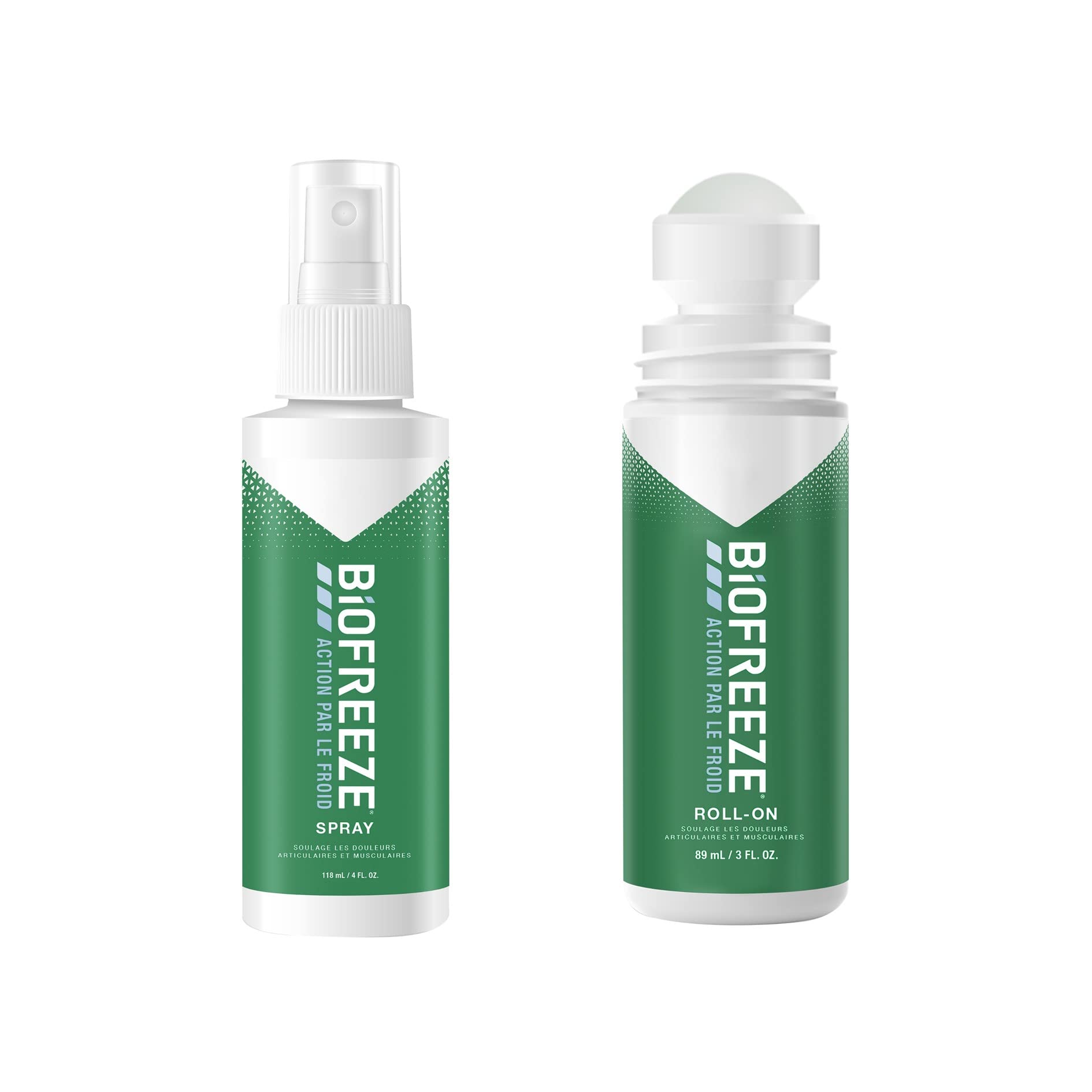 biofreeze-lot-roll-on-89ml-spray-118ml-froid-muscles image 1