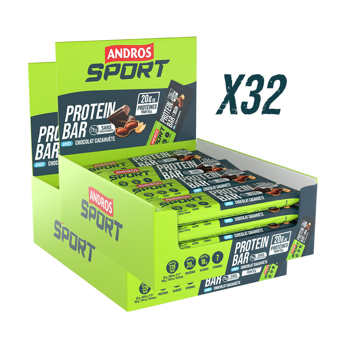 andros-sport-barres-hyperprot-in-e-chocolat-cacahu-te-barre-3x55g image 5