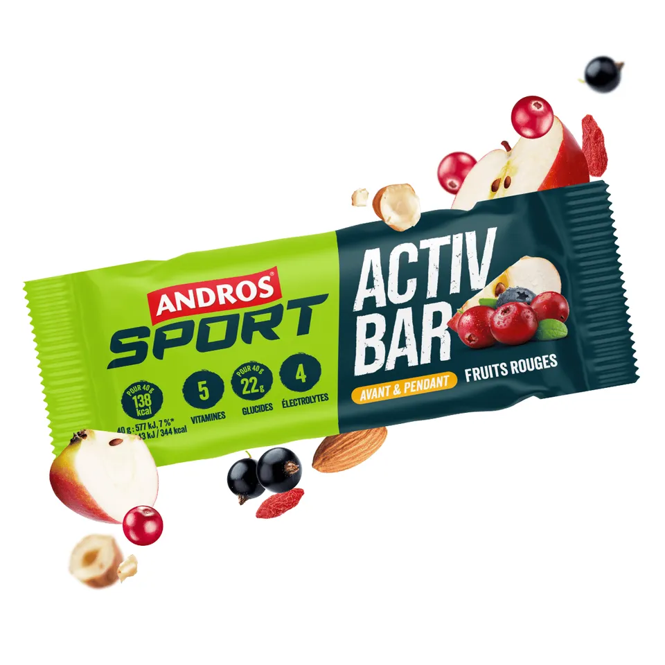 andros-sport-activ-bar-barre-fruits-rouges-40g-x3 image 1