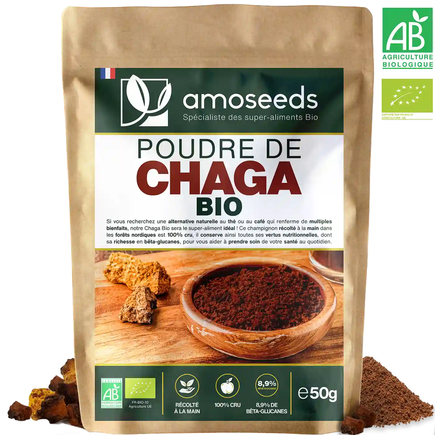 amoseeds-chaga-poudre-bio-bois-b-ta-glucanes image 1