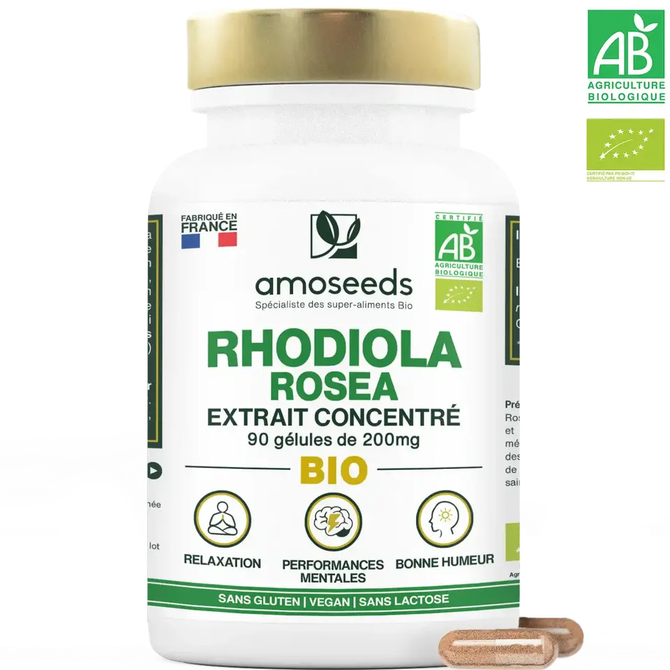 amoseeds-rhodiola-bio-90-g-lules-anti-stress-humeur image 1