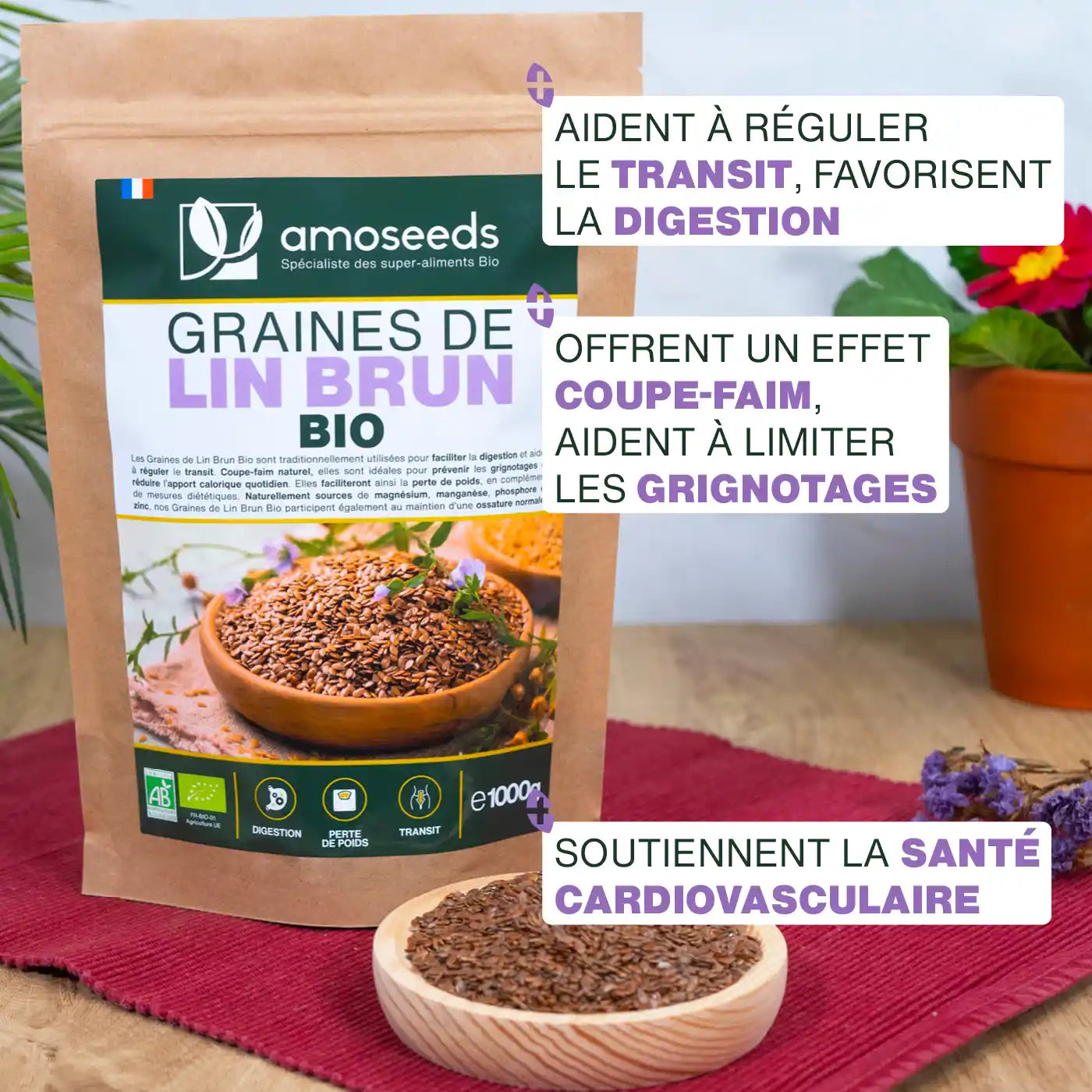 amoseeds-graines-de-lin-brun-bio-1kg-fibres-digestion image 2
