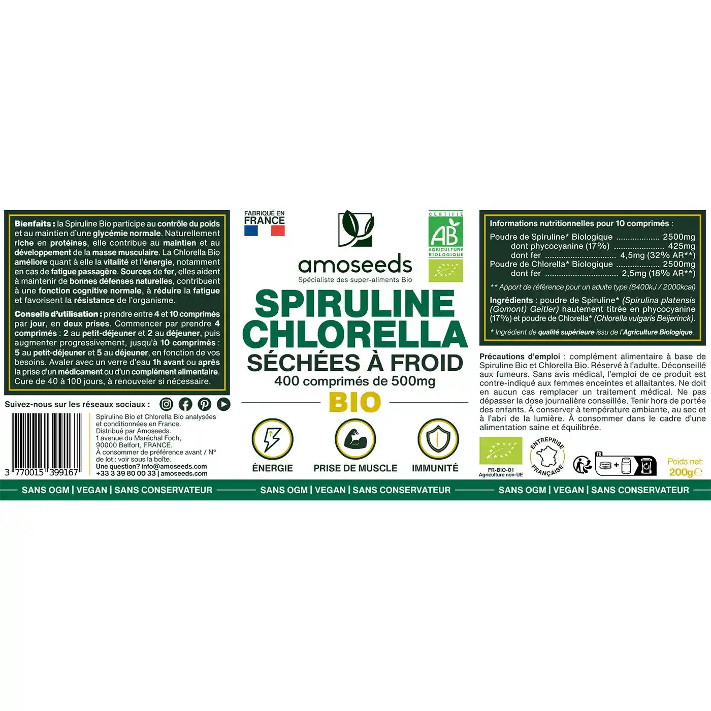 amoseeds-comprim-s-bio-mix-spiruline-chlorella-400-phycocyanine image 5