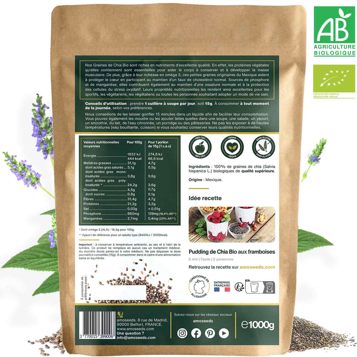 amoseeds-super-aliments-bio-graines-de-chia-bio-1-kg-mexique image 6
