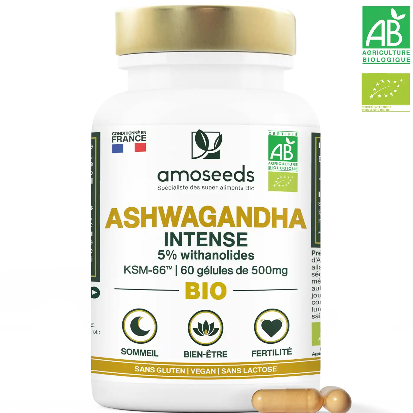 amoseeds-g-lules-bio-ashwagandha-ksm-66-60-g-lules-stress image 1