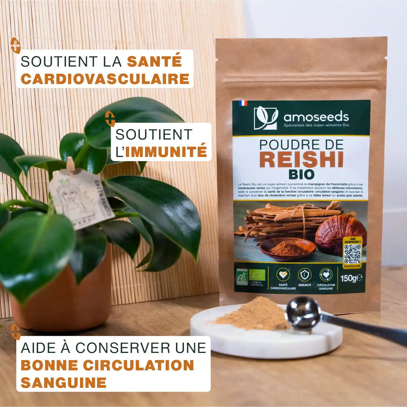 amoseeds-reishi-en-poudre-bio-150g-super-aliment-immunit image 2