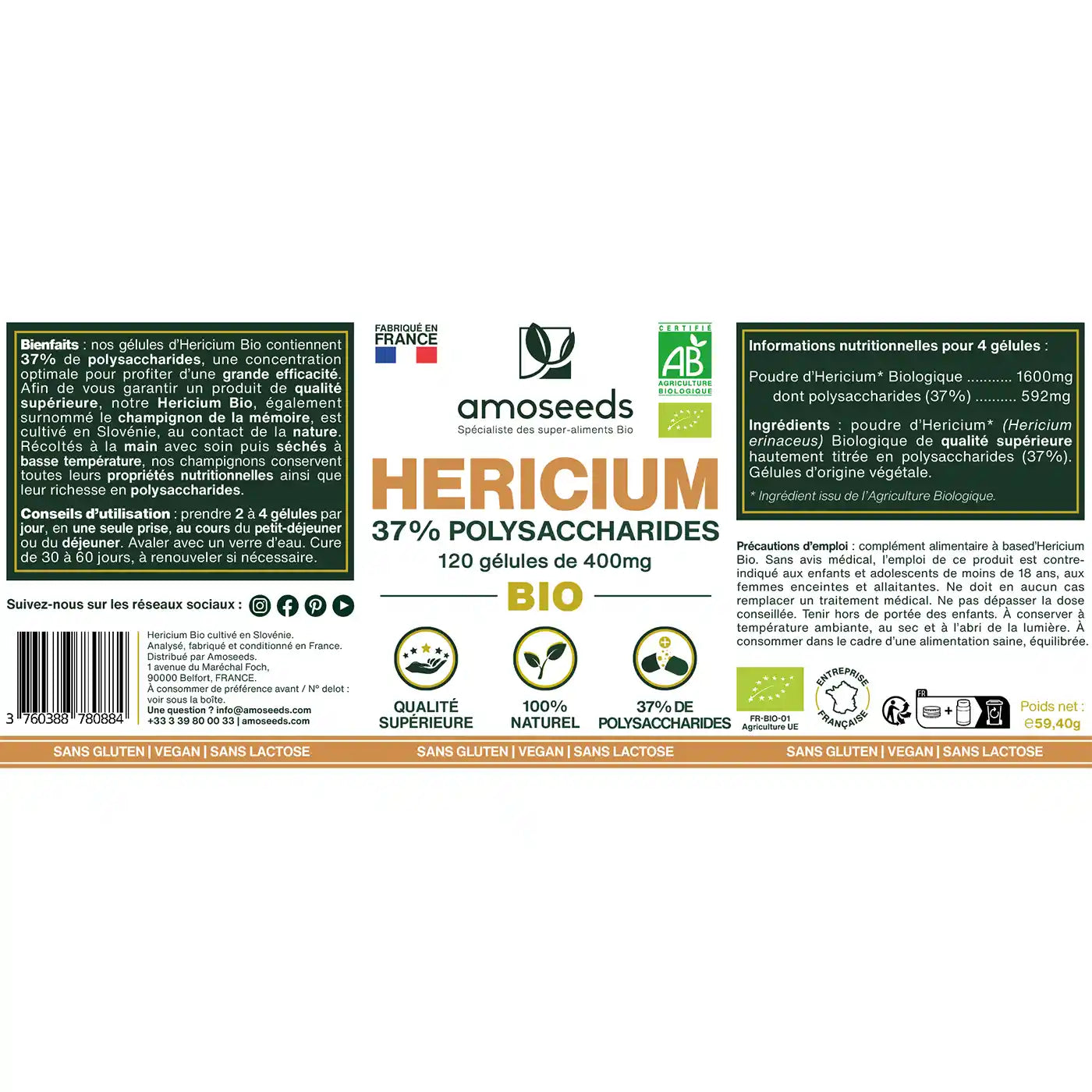 amoseeds-hericium-bio-37-polysaccharides-120-g-lules image 6