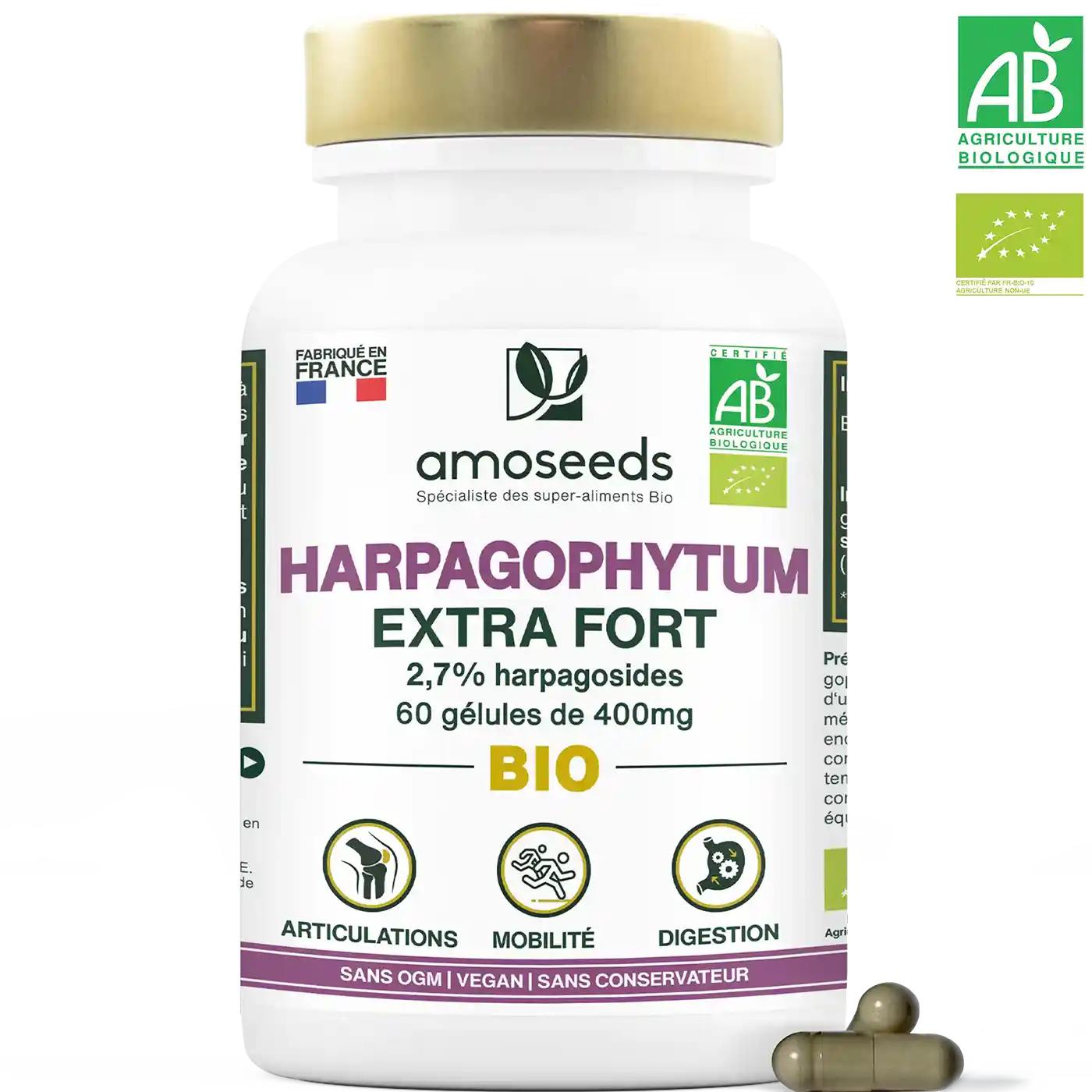 amoseeds-g-lules-harpagophytum-bio-extra-fort-60-g-lules image 1