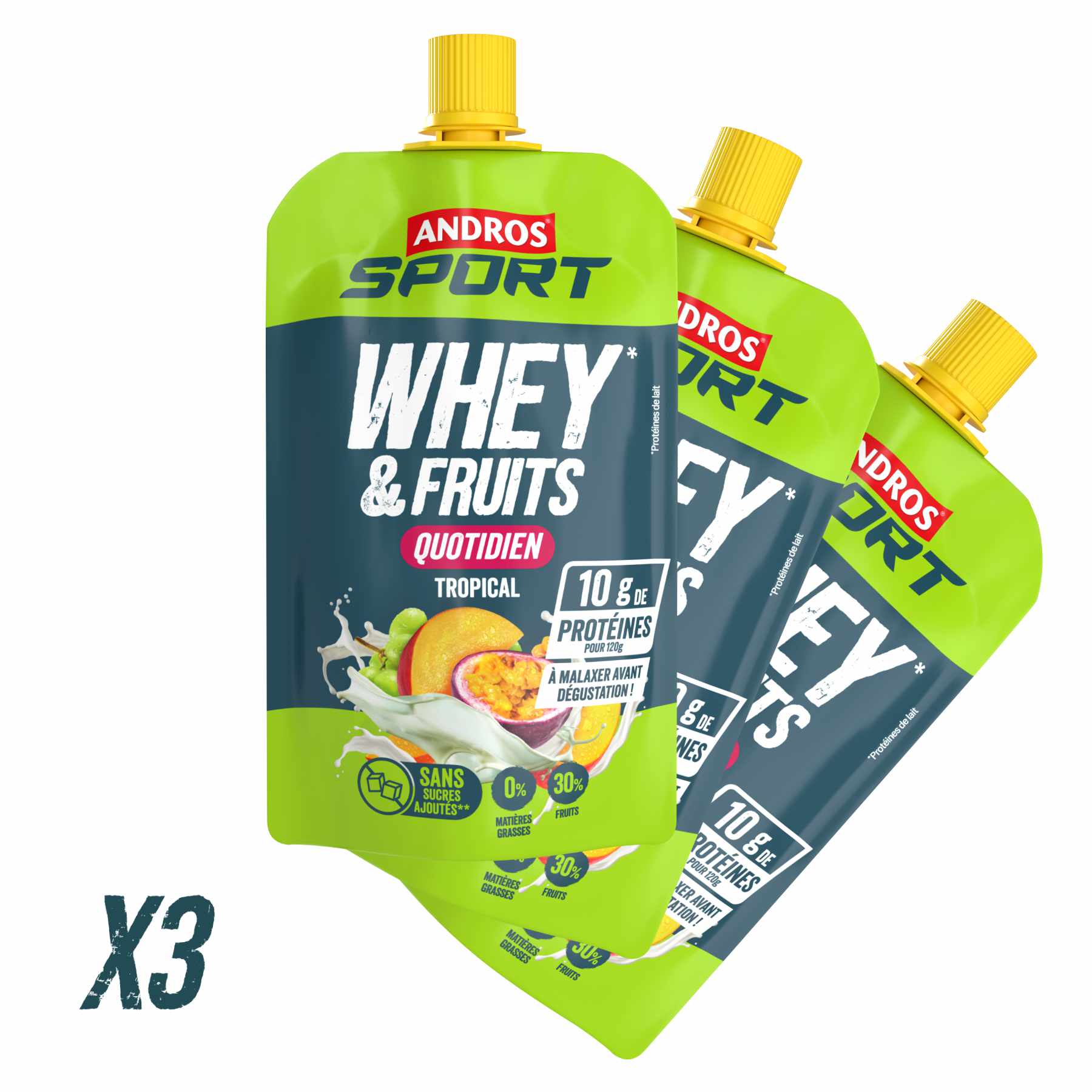 andros-sport-gourdes-whey-fruits-tropical-gourde-3x120g-10g-prot-ines image 3