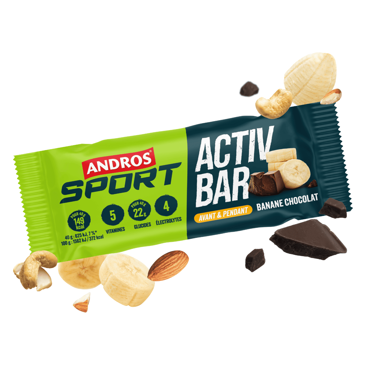andros-sport-barres-activ-bar-banane-chocolat-3x40g-sans-gluten image 1