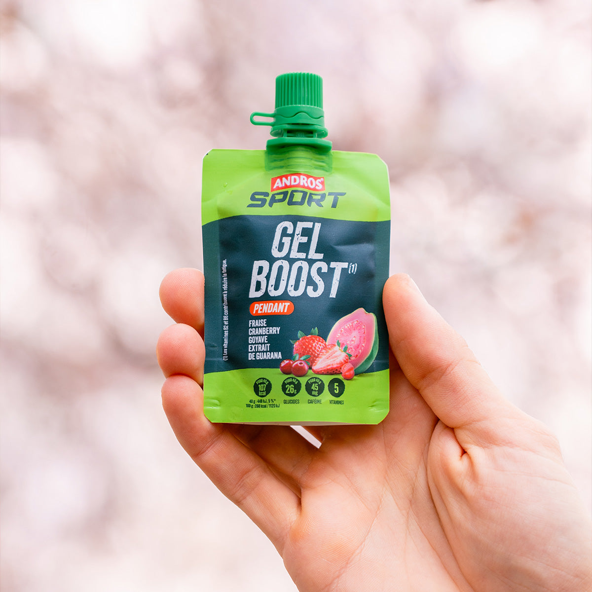andros-sport-gels-gel-boost-fraise-cranberry-goyave-4x40g-caf-ine image 2