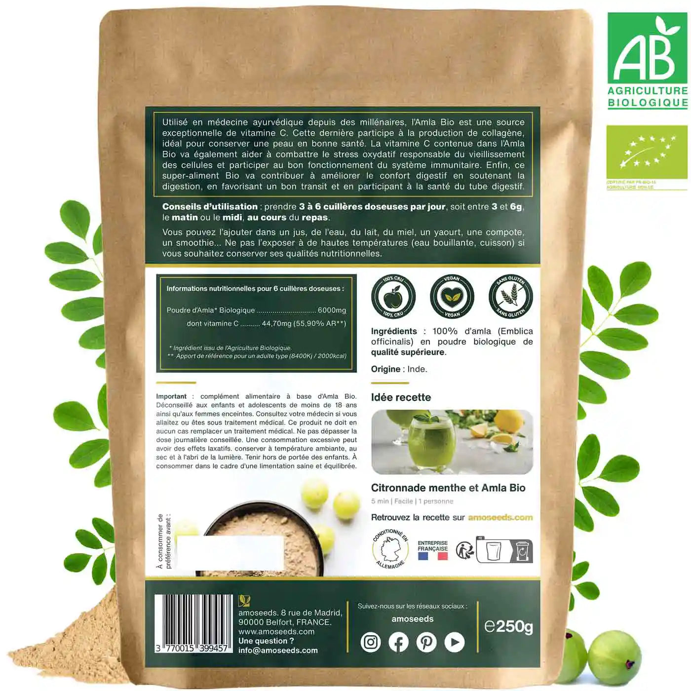amoseeds-amla-bio-poudre-250g-peau-cheveux-vitamine-c image 5
