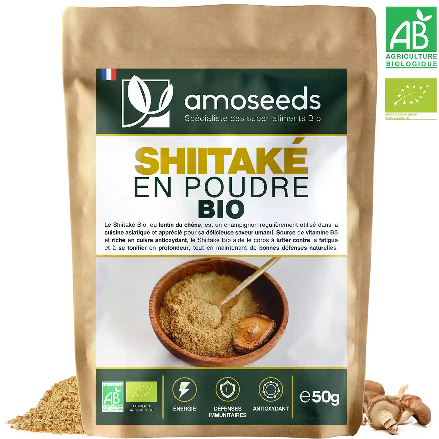 amoseeds-shiitak-en-poudre-bio-150g-cuisine-umami image 1