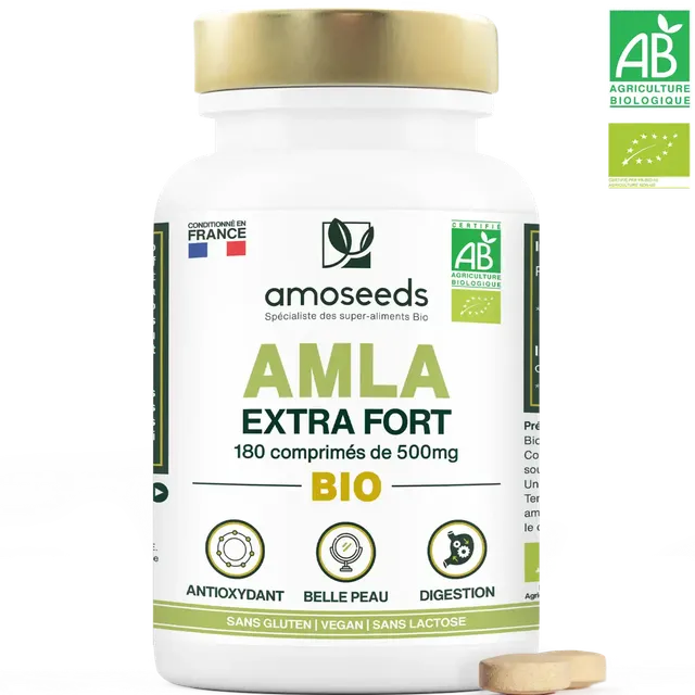amoseeds-comprim-s-bio-amla-extra-fort-180-peau-cheveux image 1