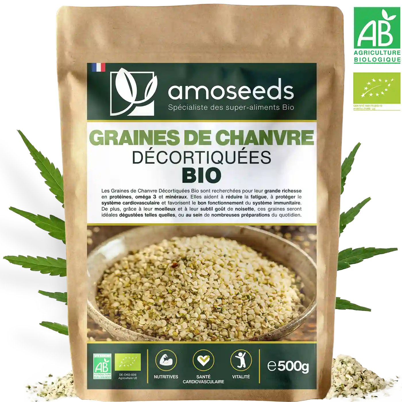 amoseeds-graines-de-chanvre-d-cortiqu-es-bio-500g-prot-ines image 1