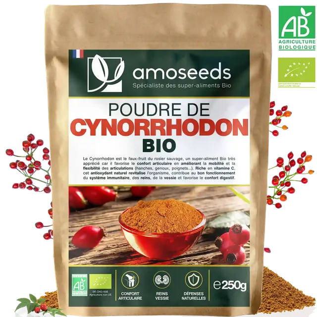 amoseeds-super-aliments-bio-cynorrhodon-poudre-bio-250-g image 1