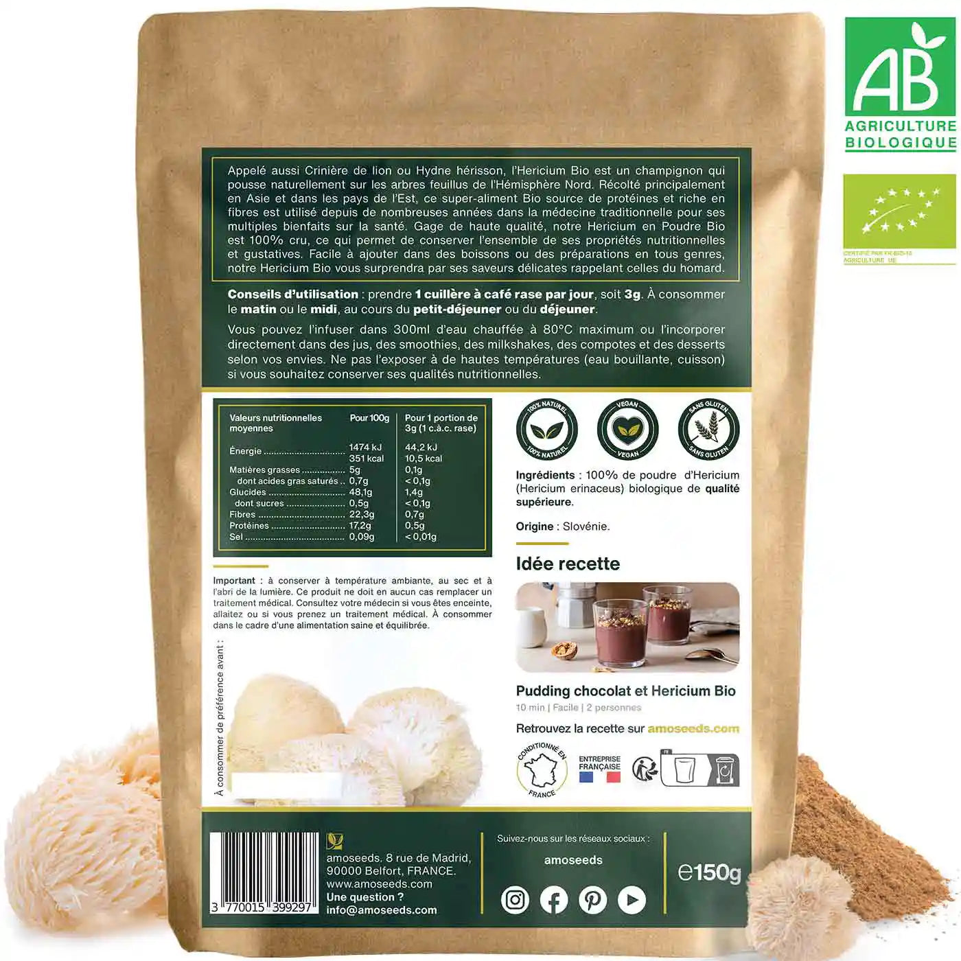 amoseeds-super-aliments-bio-hericium-poudre-bio-150g-m-moire image 7
