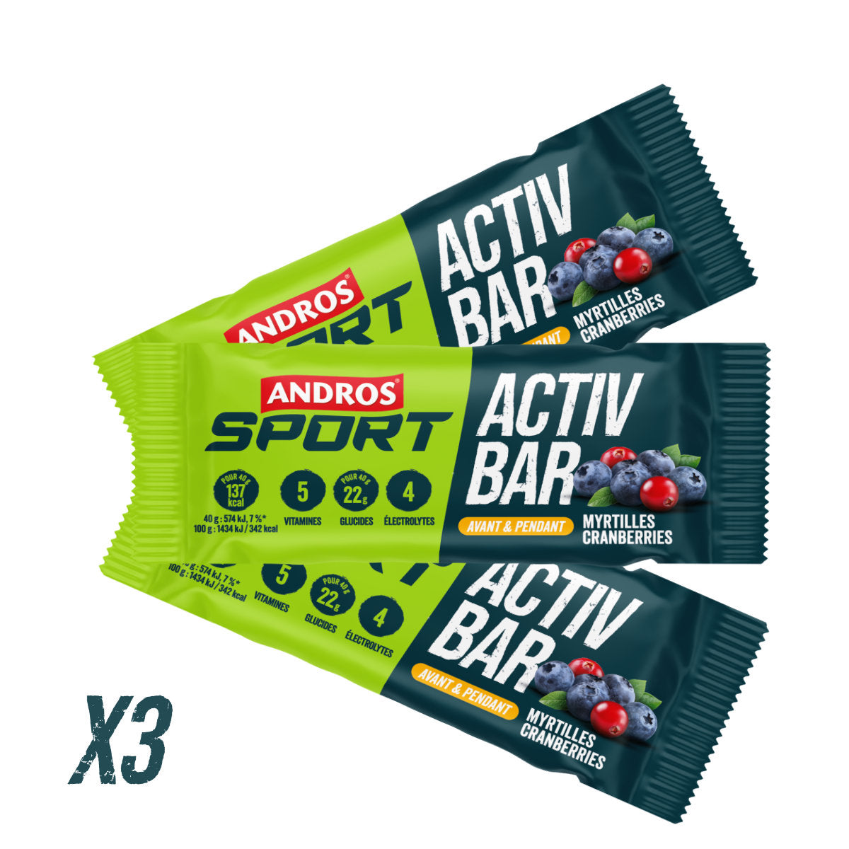 andros-sport-barres-activ-bar-myrtilles-cranberries-barre-3x40g image 3