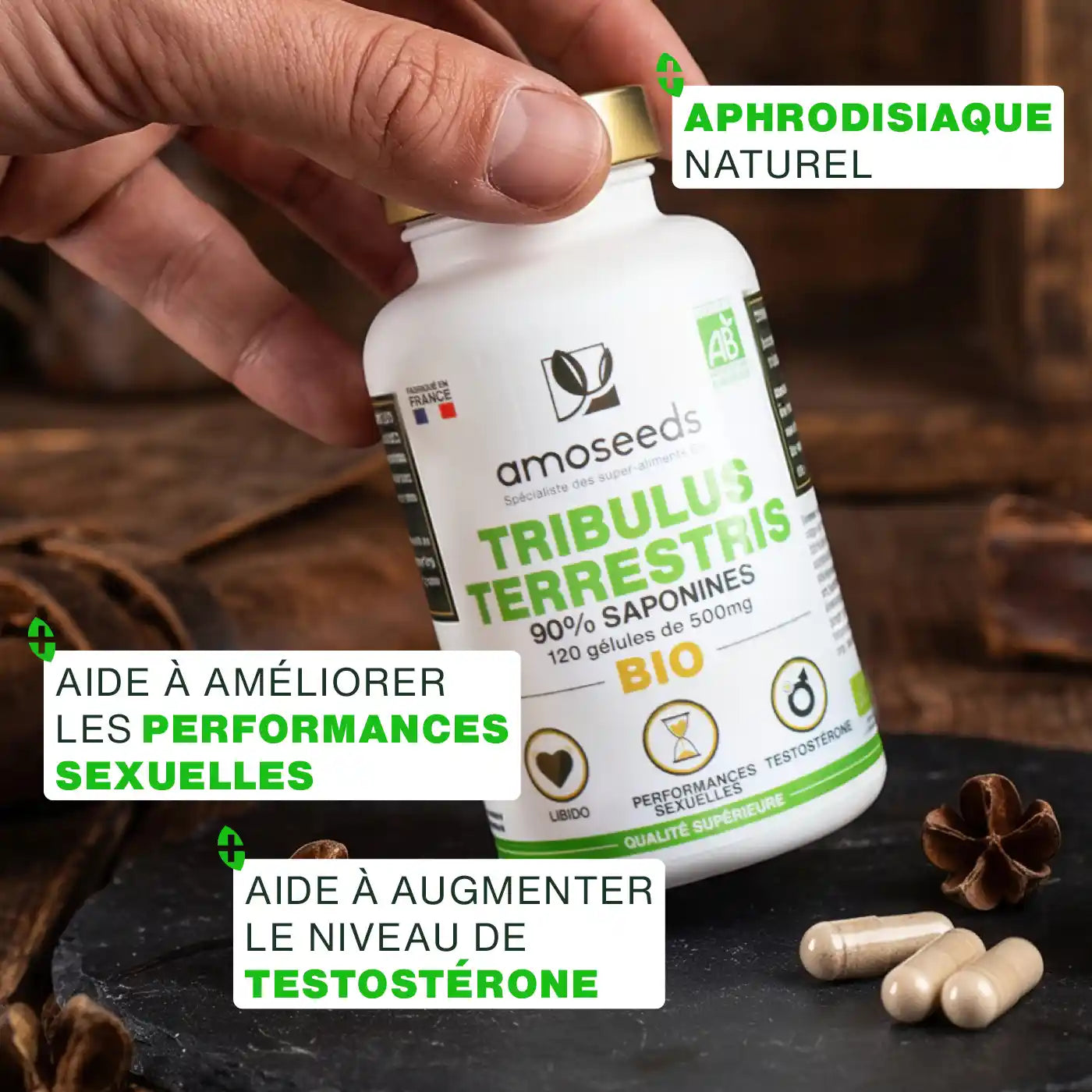 amoseeds-tribulus-bio-90-saponines-120-g-lules-sport-homme image 2